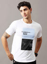 White Printed T-Shirt for Men