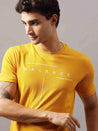 Yellow Printed T-Shirt for Men