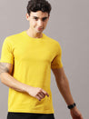 Yellow Solid T-Shirt for Men