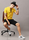 Yellow Solid T-Shirt for Men