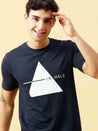Navy Printed T-Shirt for Men