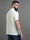 White and Green Polo T-Shirt