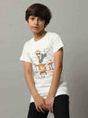 Flying Giraffe Printed T-Shirt for Boys
