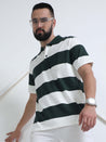  Green and White Polo T-Shirt for Men