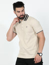 Beige Polo T-Shirt for Men