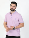 Pale Lilac Polo T-Shirt for Men