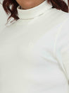 Titan White Turtle Neck Sweatshirt