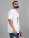White Drop Shoulder T-Shirt for Men