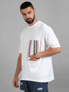 White Drop Shoulder T-Shirt for Men