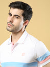 Multicolor Striped Fit Polo T-Shirt for Men