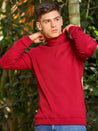 Tutrle Neck Red T-shirt for Men